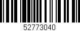Código de barras (EAN, GTIN, SKU, ISBN): '52773040'
