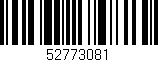 Código de barras (EAN, GTIN, SKU, ISBN): '52773081'