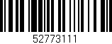 Código de barras (EAN, GTIN, SKU, ISBN): '52773111'