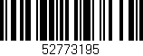 Código de barras (EAN, GTIN, SKU, ISBN): '52773195'