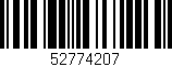 Código de barras (EAN, GTIN, SKU, ISBN): '52774207'