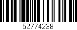 Código de barras (EAN, GTIN, SKU, ISBN): '52774238'
