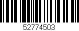 Código de barras (EAN, GTIN, SKU, ISBN): '52774503'
