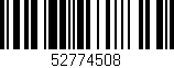Código de barras (EAN, GTIN, SKU, ISBN): '52774508'