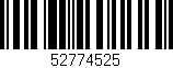 Código de barras (EAN, GTIN, SKU, ISBN): '52774525'