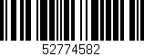 Código de barras (EAN, GTIN, SKU, ISBN): '52774582'