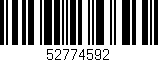 Código de barras (EAN, GTIN, SKU, ISBN): '52774592'