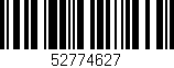 Código de barras (EAN, GTIN, SKU, ISBN): '52774627'
