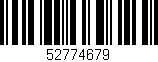 Código de barras (EAN, GTIN, SKU, ISBN): '52774679'