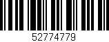 Código de barras (EAN, GTIN, SKU, ISBN): '52774779'