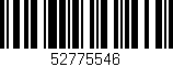 Código de barras (EAN, GTIN, SKU, ISBN): '52775546'