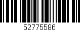 Código de barras (EAN, GTIN, SKU, ISBN): '52775586'