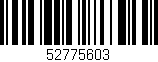 Código de barras (EAN, GTIN, SKU, ISBN): '52775603'