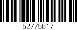 Código de barras (EAN, GTIN, SKU, ISBN): '52775617'