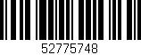 Código de barras (EAN, GTIN, SKU, ISBN): '52775748'