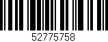 Código de barras (EAN, GTIN, SKU, ISBN): '52775758'