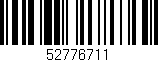 Código de barras (EAN, GTIN, SKU, ISBN): '52776711'
