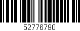 Código de barras (EAN, GTIN, SKU, ISBN): '52776790'