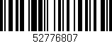 Código de barras (EAN, GTIN, SKU, ISBN): '52776807'