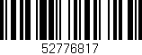 Código de barras (EAN, GTIN, SKU, ISBN): '52776817'