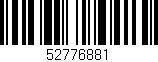 Código de barras (EAN, GTIN, SKU, ISBN): '52776881'