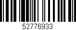 Código de barras (EAN, GTIN, SKU, ISBN): '52776933'