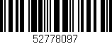 Código de barras (EAN, GTIN, SKU, ISBN): '52778097'