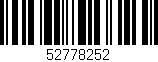 Código de barras (EAN, GTIN, SKU, ISBN): '52778252'