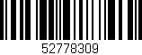 Código de barras (EAN, GTIN, SKU, ISBN): '52778309'