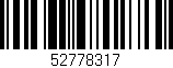 Código de barras (EAN, GTIN, SKU, ISBN): '52778317'