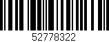 Código de barras (EAN, GTIN, SKU, ISBN): '52778322'