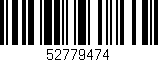 Código de barras (EAN, GTIN, SKU, ISBN): '52779474'