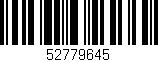 Código de barras (EAN, GTIN, SKU, ISBN): '52779645'