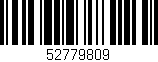 Código de barras (EAN, GTIN, SKU, ISBN): '52779809'