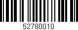 Código de barras (EAN, GTIN, SKU, ISBN): '52780010'