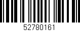 Código de barras (EAN, GTIN, SKU, ISBN): '52780161'