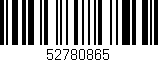 Código de barras (EAN, GTIN, SKU, ISBN): '52780865'