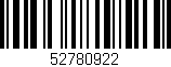Código de barras (EAN, GTIN, SKU, ISBN): '52780922'