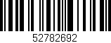 Código de barras (EAN, GTIN, SKU, ISBN): '52782692'