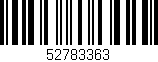 Código de barras (EAN, GTIN, SKU, ISBN): '52783363'