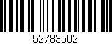Código de barras (EAN, GTIN, SKU, ISBN): '52783502'