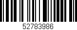 Código de barras (EAN, GTIN, SKU, ISBN): '52783986'