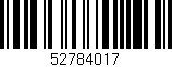 Código de barras (EAN, GTIN, SKU, ISBN): '52784017'