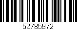 Código de barras (EAN, GTIN, SKU, ISBN): '52785972'