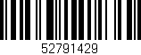 Código de barras (EAN, GTIN, SKU, ISBN): '52791429'