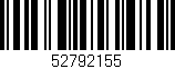 Código de barras (EAN, GTIN, SKU, ISBN): '52792155'