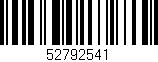 Código de barras (EAN, GTIN, SKU, ISBN): '52792541'