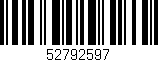 Código de barras (EAN, GTIN, SKU, ISBN): '52792597'
