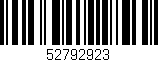 Código de barras (EAN, GTIN, SKU, ISBN): '52792923'