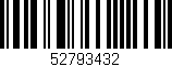 Código de barras (EAN, GTIN, SKU, ISBN): '52793432'
